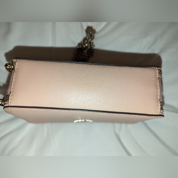 Kate Spade Connie Double Zip Chain Rosy Cheeks Leather Crossbody - Picture 8 of 11